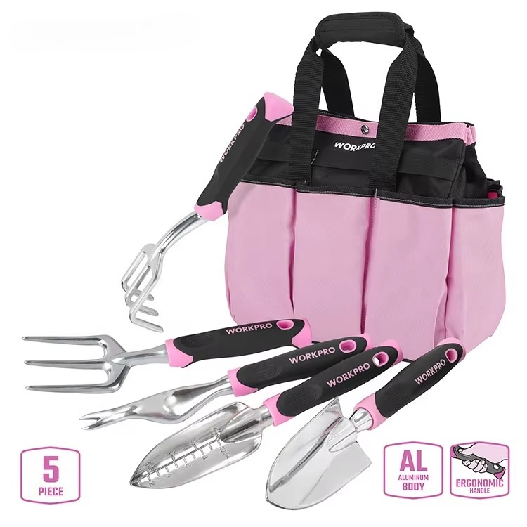 Gardening Tools Pink - 5 Parça Pembe Bahçe Kazma Aletleri