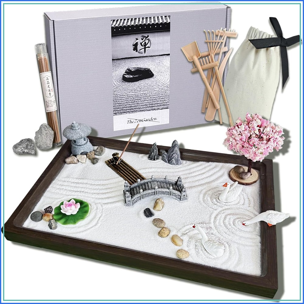 Zen Gardening Tools - SRAYW Zen Bahçesi Seti Masa Dekoru