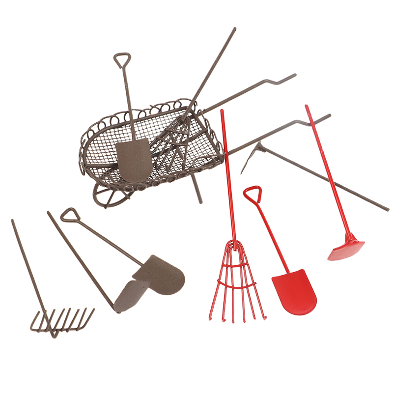 Gardening Tools China - 1/12 Dollhouse Simülasyon Bahçe Aletleri Kiti