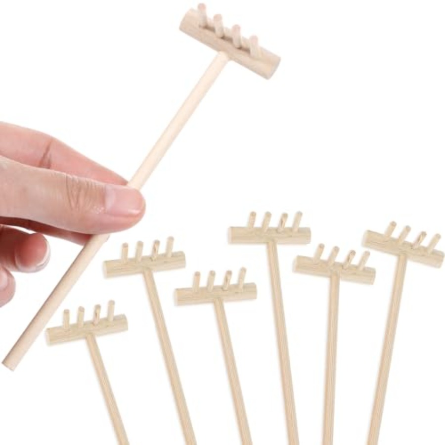 Zen Gardening Tools - 7 Parça Minyatür Masaüstü Kaya Kumu