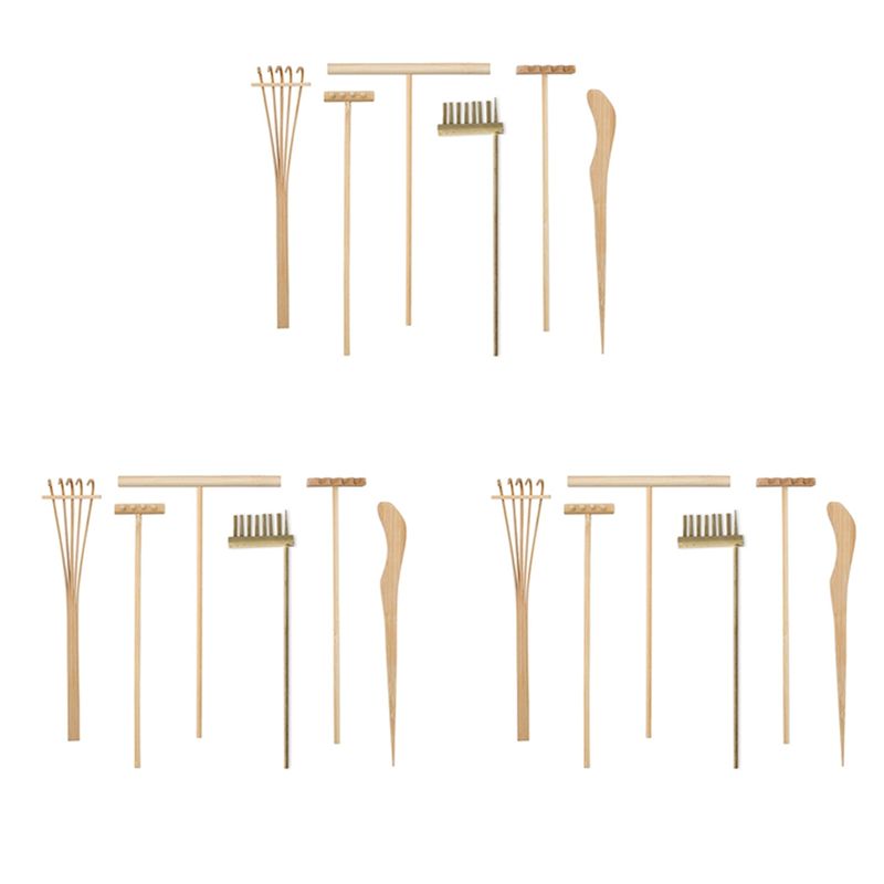 Zen Gardening Tools - AT29-3X Mini Japon Zen Bahçesi Tırmığı