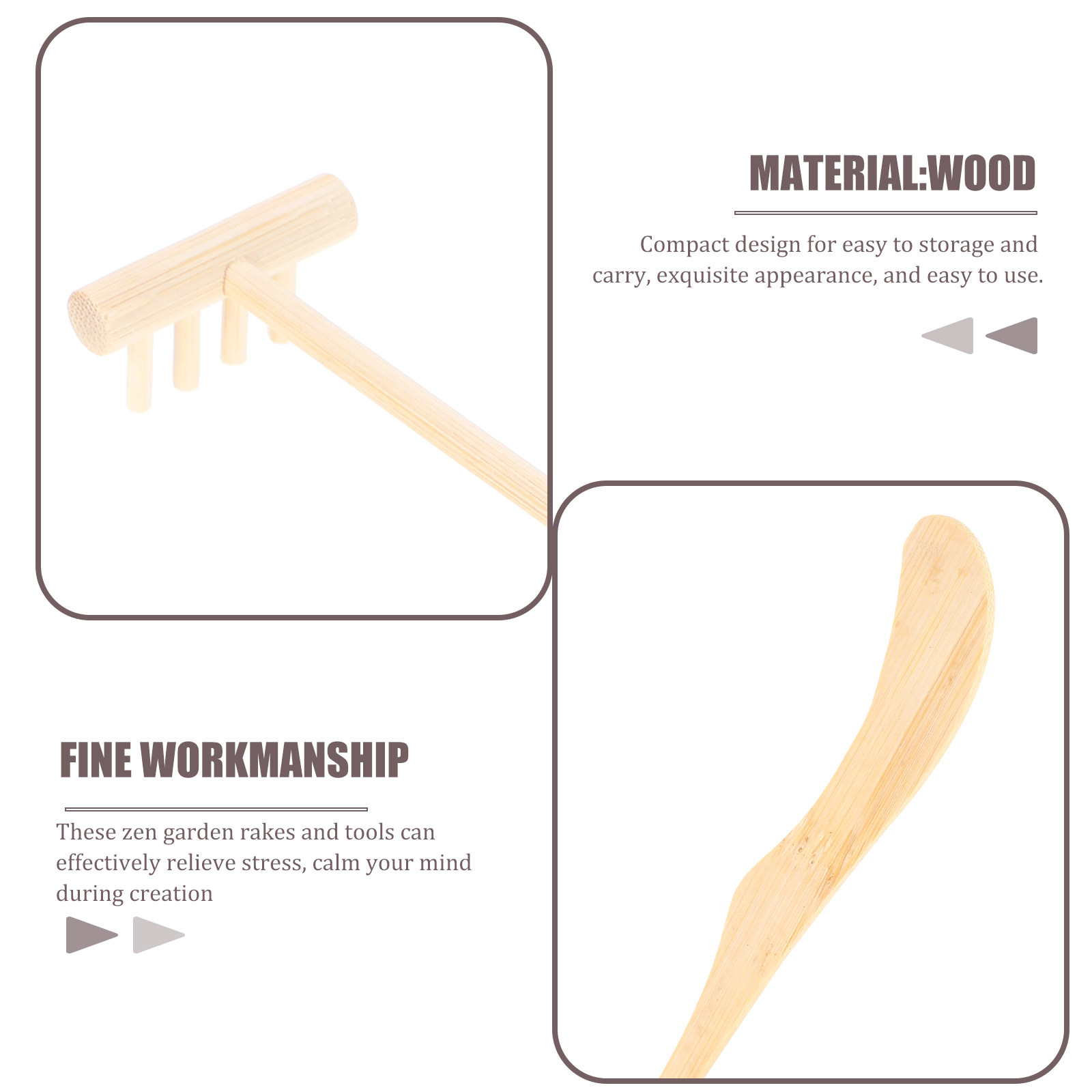 1 Set Kum Düzeltme Tırmığı Kom - Zen Gardening Tools incelemesi ve fiyatı
