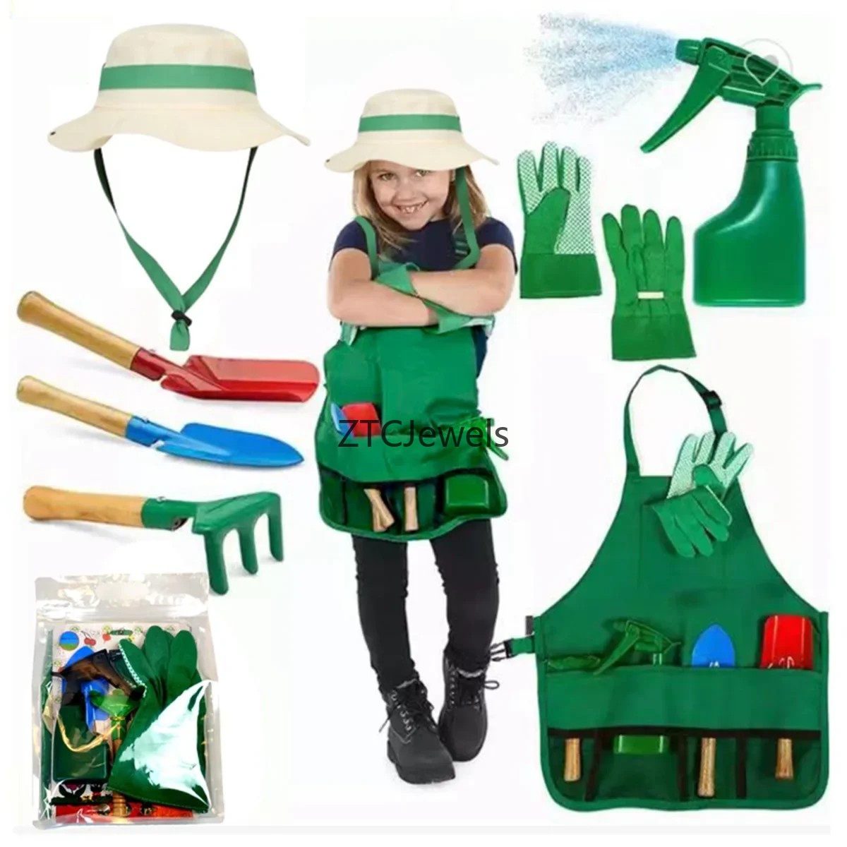 Çocuklar için bahçe önlüğü, el - Gardening Tools Girls incelemesi ve fiyatı