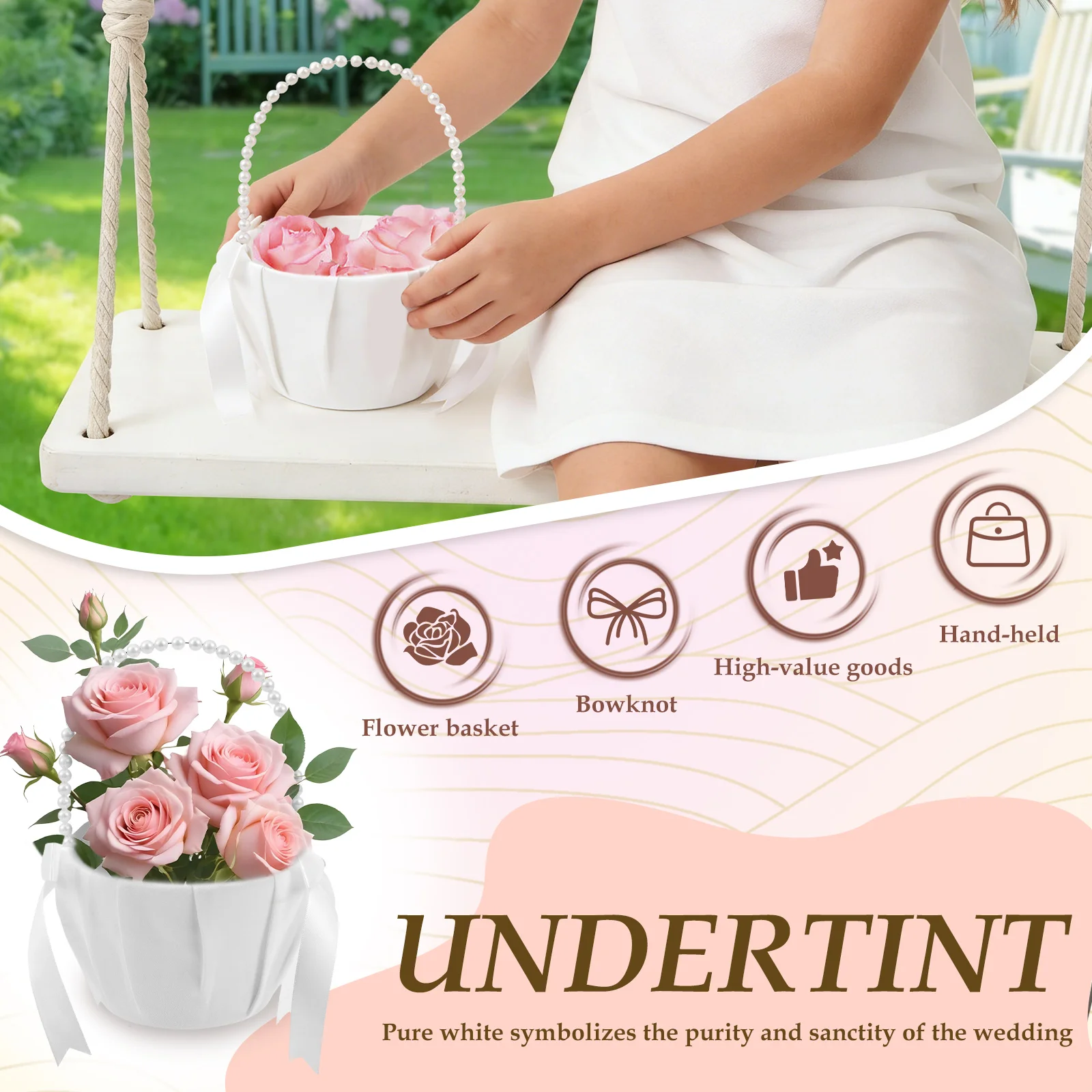2 adet düğün çiçek kız sepeti  - Gardening Tools Girls incelemesi ve fiyatı